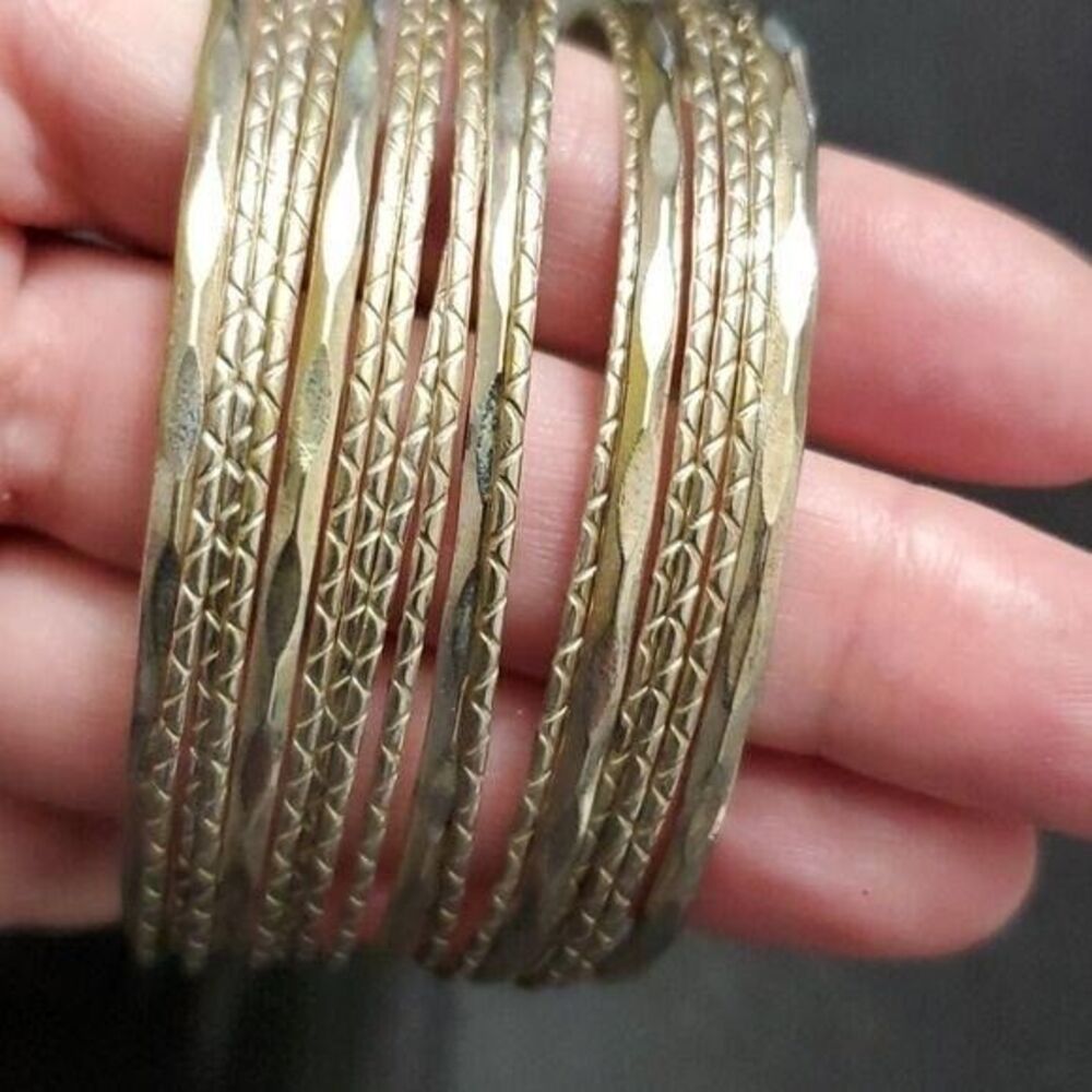 Large sterling silver cuff bracelet 6.75"
